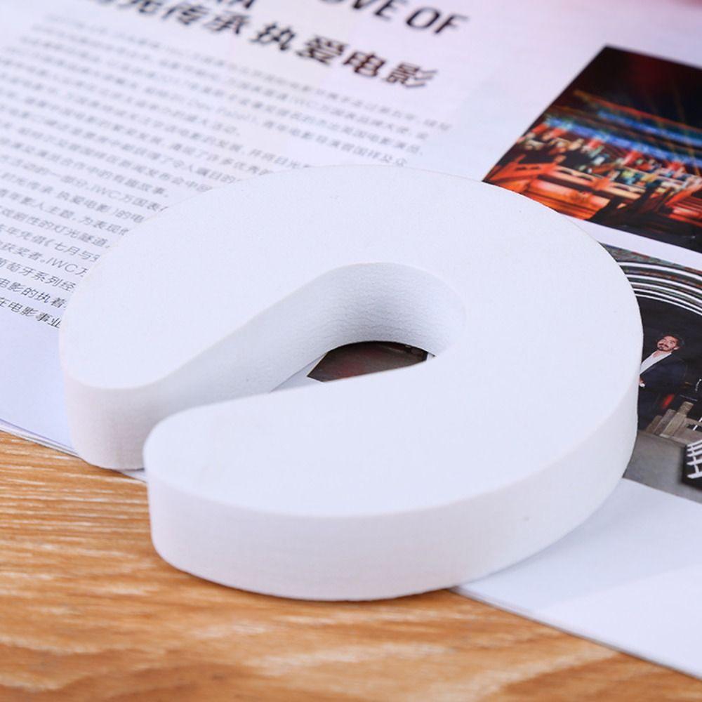 EVA Door Stopper Soft-Touch Fabric-Covered Foam Durable Finger Protector Wall-Mounted