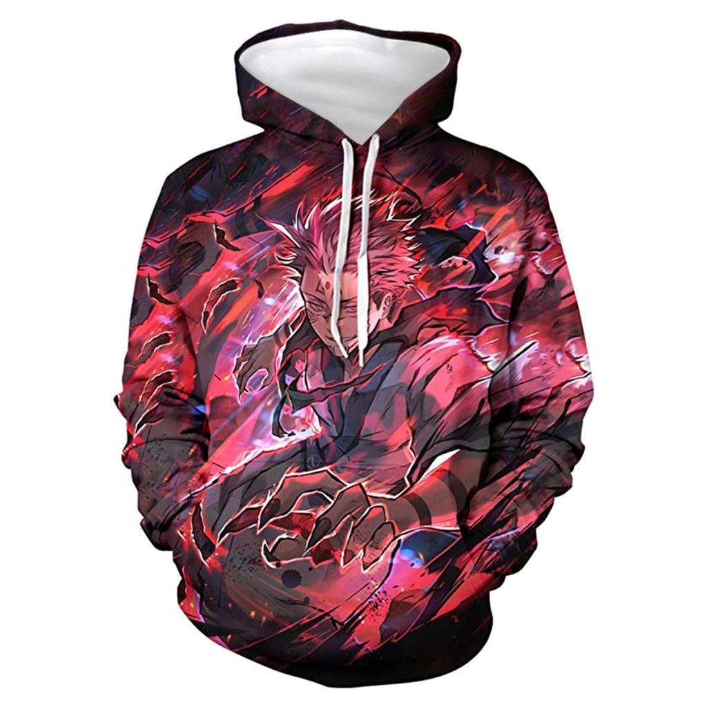 Jujutsu Kaisen 3D Print Anime Men's Hooded Sweatshirt
