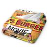 Gemütliche Bobs Lustige B-Burger Decke Merch Heimdeko Überwurfdecken Ultra-Weiches Fleece für Reisen