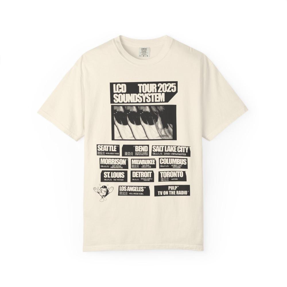

LCD Soundsystem 2025 TV On The Radio and Pulp All Size OM1932 Unisex T-Shirt S