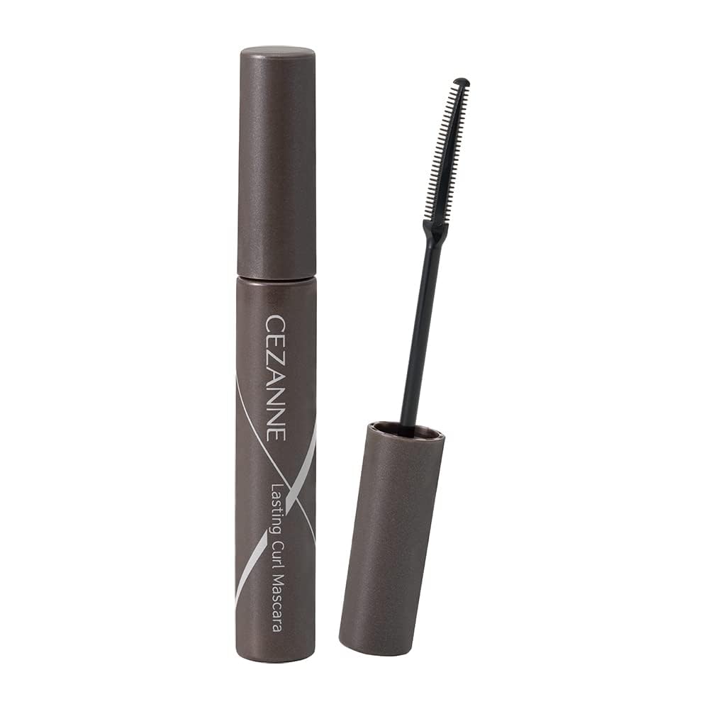 Cezanne Mascara Curl 01 Double Sheer Courbe Forte Longue Tenue Noir, 5.0g, Résistant aux Bavures, Longue Tenue, Infusé de Fibres, Peigne, Noir,