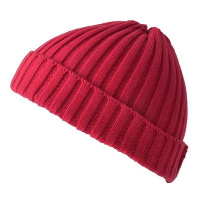 CHARM Rib Knit Hat Watch Beanie Care Hat Knit Hat (Men's Women's) (Red/100% Cotton/All Seasons) Cap/Watch