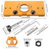 Drilling Hinge Hole Tool Kit Positioning Hinge Jig Durable Boring Guide  Woodworking