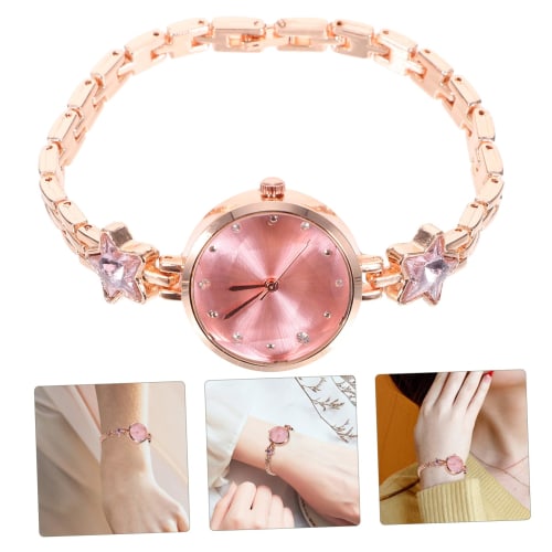 LIFKOME Women's Watch with Star Diamond Bracelet, Waterproof Quartz Watch, Delicate Wrist Decoration, Fashion Watch for Women