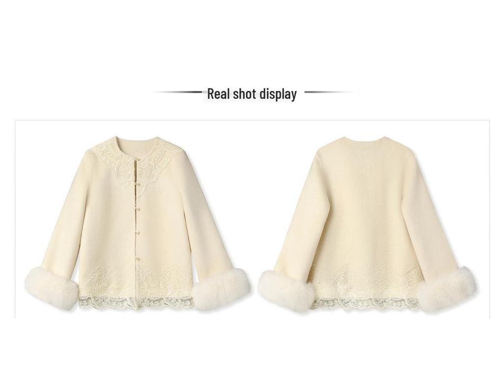 Elegant Chinese Two-Piece: Winter Woolen Coat and Half Skirt Set (NY044)