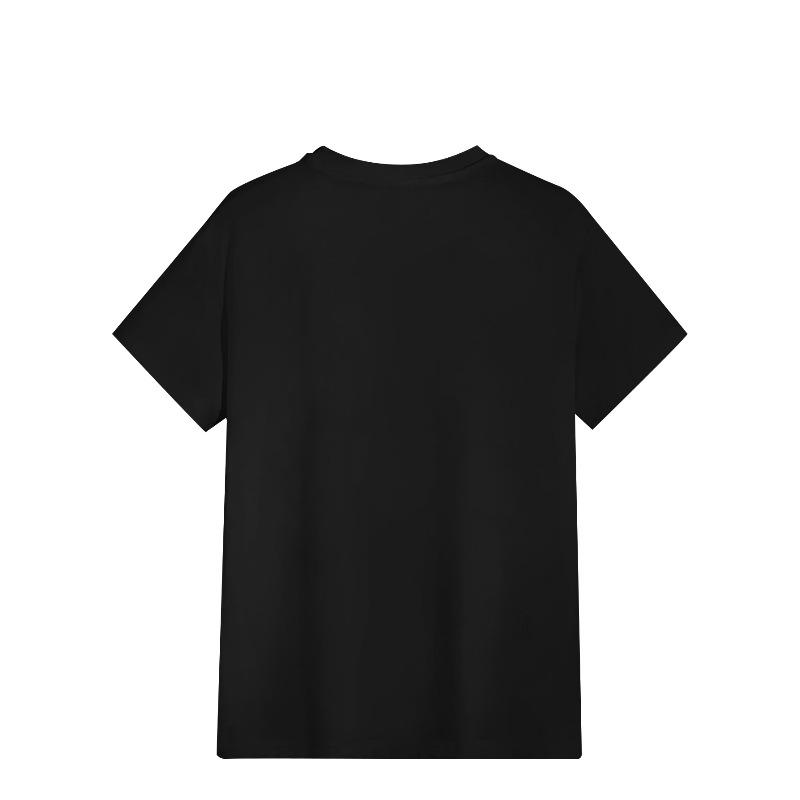 European sizes Men's Gradient Bear Print Short Sleeve T-Shirt - Opaque Summer Casual & Gym Wear with Bear Graphic