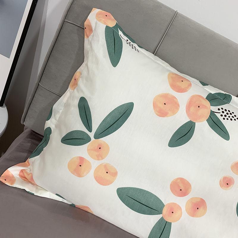 2 Stück Reine Baumwolle Kissenbezug Studentenwohnheim Nicht-Pilling Nicht-Ausbleichend Weiche Cartoon Kissenbezüge