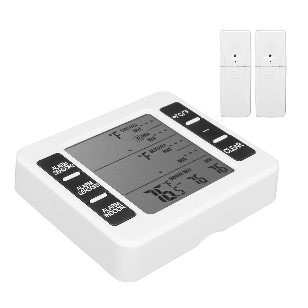 Teploměr do lednice Bezdrátový senzor Monitor teploty se zvukovým alarmem pro domácí kuchyň