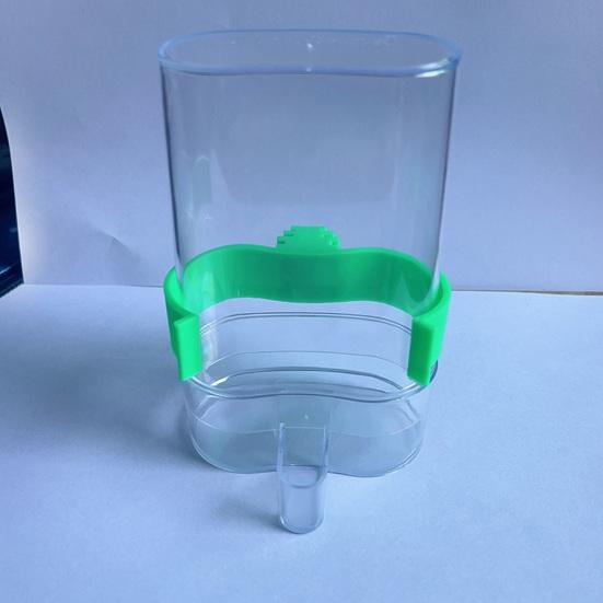 Automatisk fuglevanndispenser Fugledrikkemater Gjennomsiktig fuglebur vannfontene for Budgie Cockatiel Lovebird Canary Finch