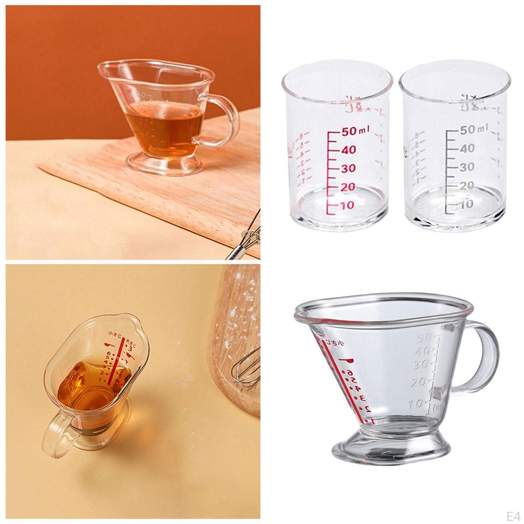 Measuring Cup 50ml Heat-Resistant Bpa- Scale Microwave and Dishwasher Jug for Baking Supplies