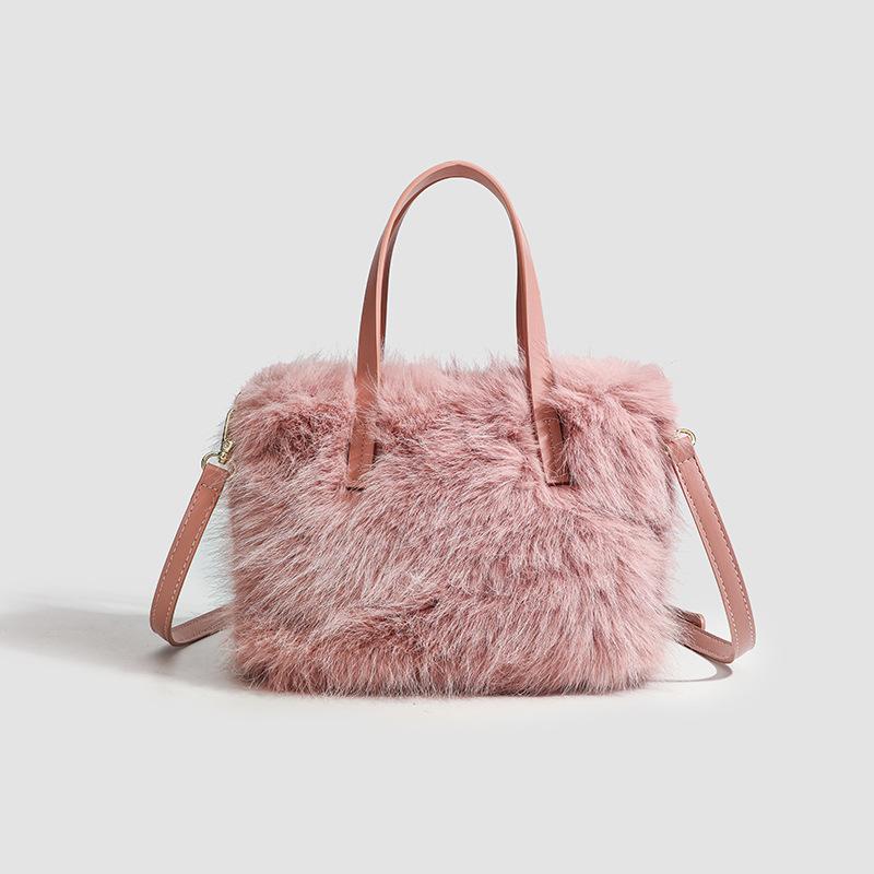 

Простая плюшевая сумка для переноски, женская модная пушистая сумка на плечо, модная сумка Ocean Fashion с сумкой через плечо из меха