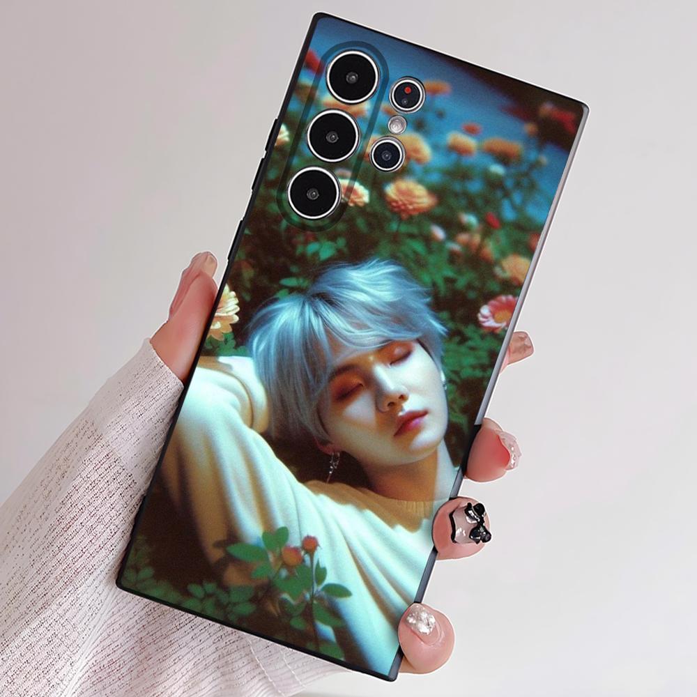 A-Agust D Yoongi S-Suga Phone Case For Samsung S Series S21 S22 S23 S24 S25 FE Plus Ultra TPU Soft To Skin-friendly Case