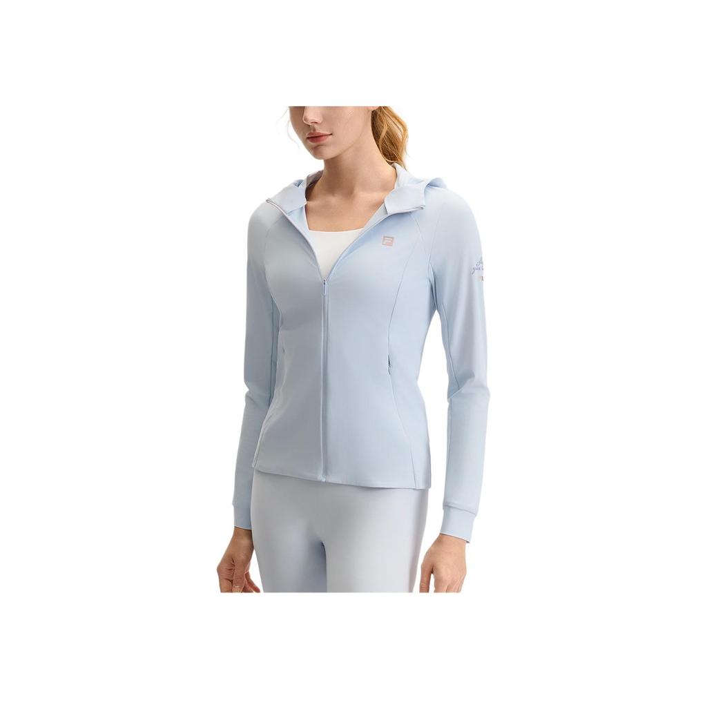 New FILA Fitness Jackets Coats Women's Flowing Cloud Blue A11W521503F-LB