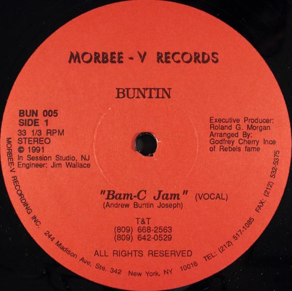 

12inch Record BUNTIN BamC Jam BUN005 MorbeeV Record 1991 US Reggae Ska Dub Used