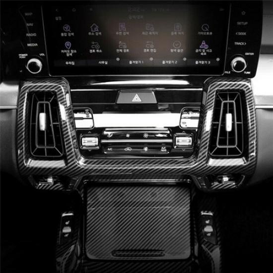 Для KIA Sorento 2021-2024 Накладка на центральный воздуховод из углеродного волокна