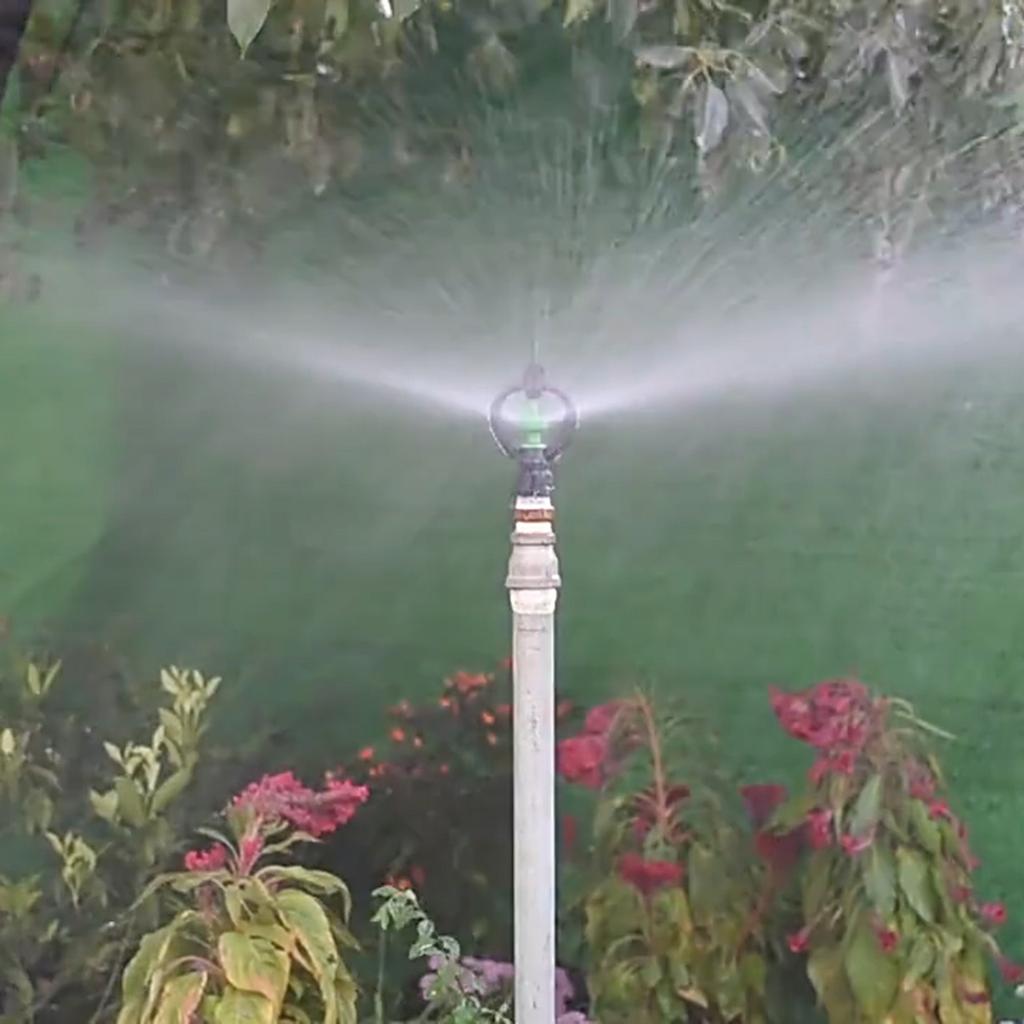 Plastic Butterfly Head Irrigation Sprinkler 360 Degrees Rotary Heavy Duty Garden Lawn Landscape Greenhouse Spray
