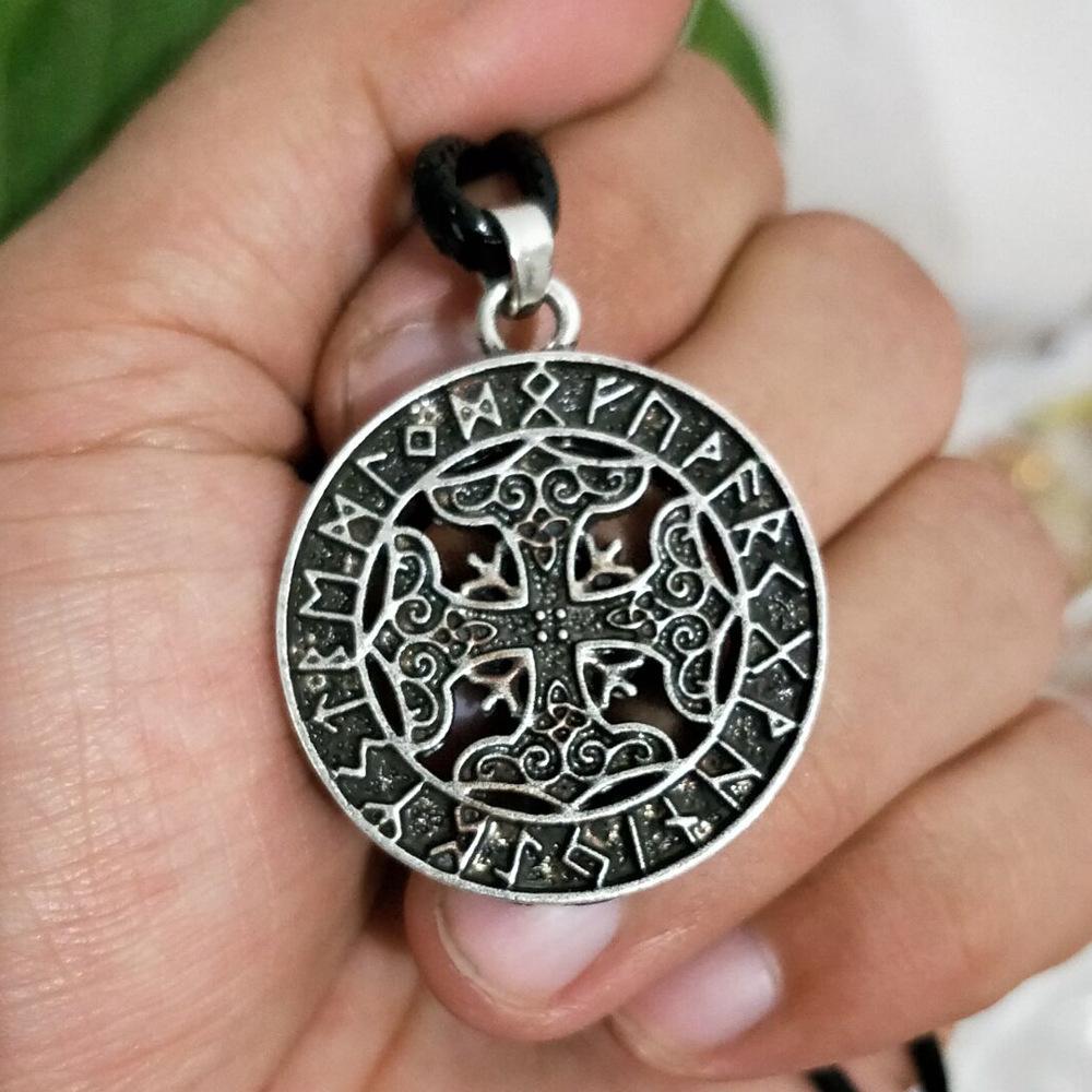 

Кулон-амулет Викинг Душа Дракона Нордический Рунический Мужское Ожерелье