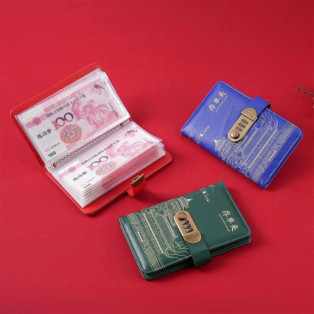 PU Geldsammelbuch Geld sparen Sparordner Lustiger Mini-Ordner Spar-Challenge Paare