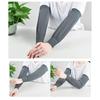 2Pairs Summer Cooling Arm Sleeves Sun Uv Protection Hand Cover Arm Warmers Running Fishing Cycling Basketball Sunscreen Sports S