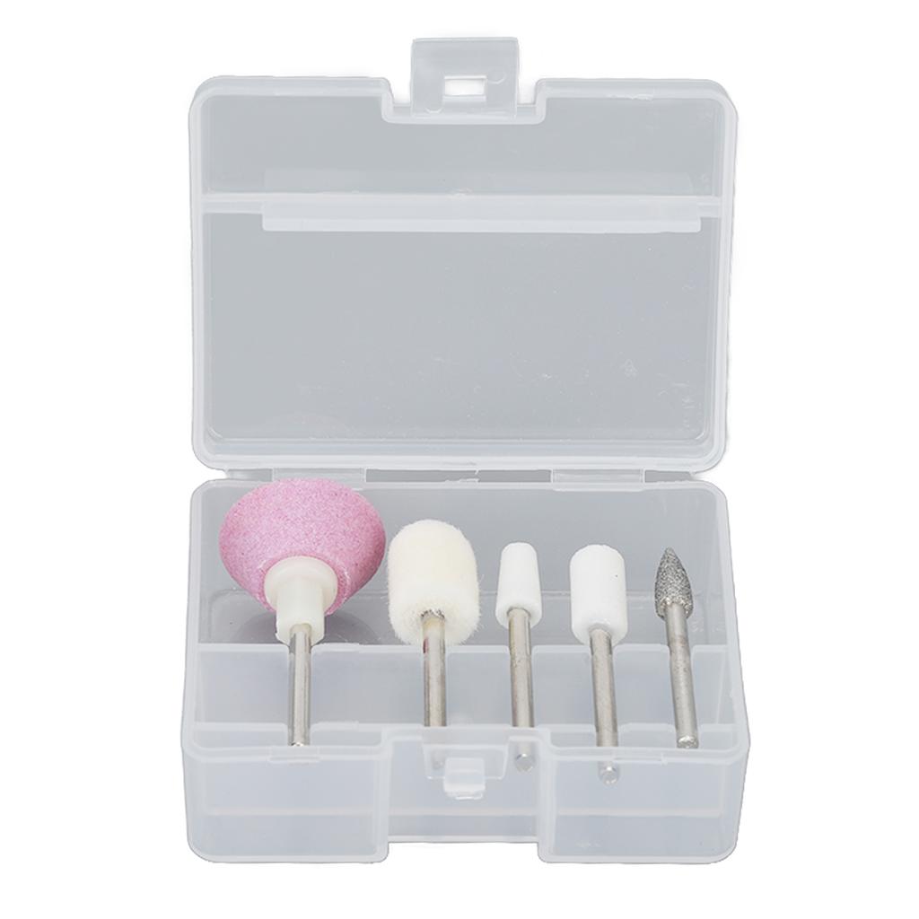 Nail Drill Machine USB Charging 3 Speeds Portable Electric Nail File Set with Light for Manicure Pedicure