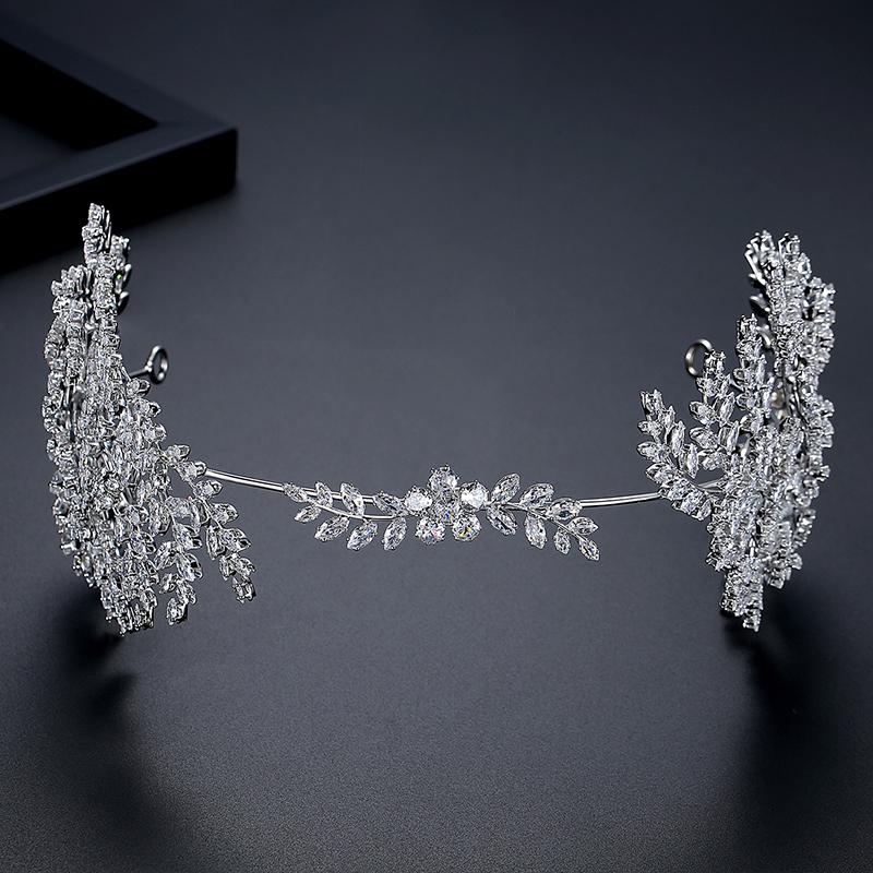 LUOTEEMI Popular Design Flower Bridal Accessory Braided Hairband for Woman Korean Style Hair Jewelry