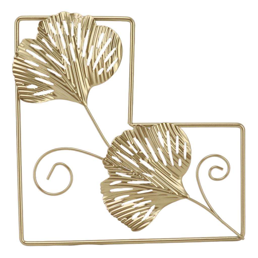 Gold Leaf Metal Wall Decor Iron Wall Decoration Nordic Wall Hanging Decor for Living Room Bedroom