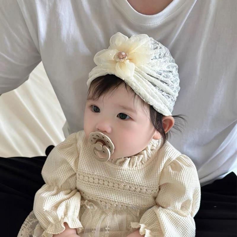Baby Girl Spring Summer Lace Infant Hat With Sunshade And Breathable Design For Newborns