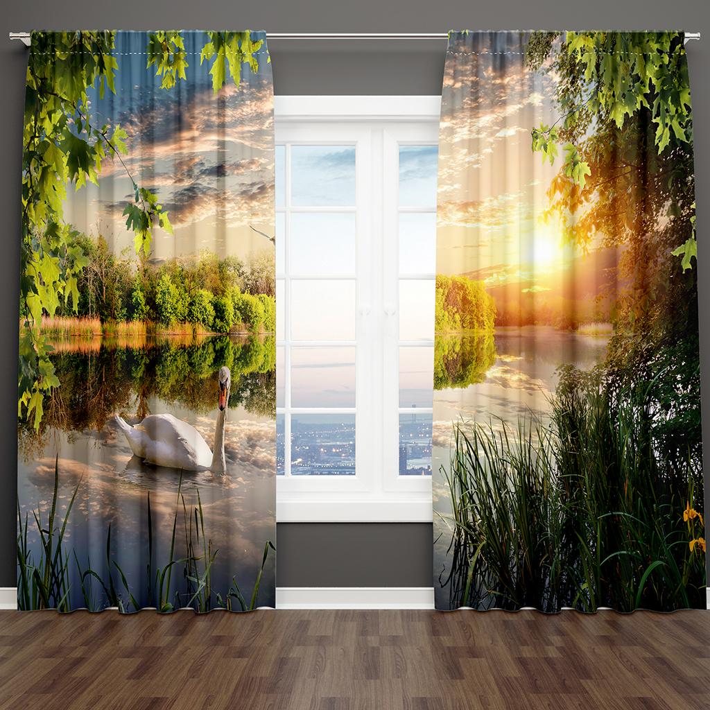 Modern Palm Beach Scenery Naturlandskap Havssida Blå Träd Fri Tunn Fönsterdraperi Gardin för Sovrum Vardagsrum Heminredning