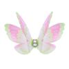 50Pcs 3D Organza Fabric Butterfly Appliques Double-layer Translucent Chiffon Butterfly Embroidered Patches Gradient Color
