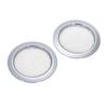 2pcs Silver Screened Sound Hole Inserts for Dobro Resonator Guitar Cigar Box Guitars
