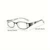 Women & Men Floral Reading Glasses - Elegant Fashion Square Full Frame, Perfect for Phone & Computer