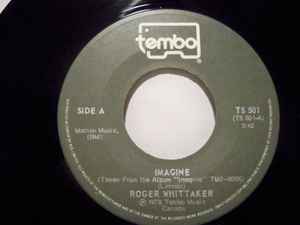 

7inch Record ROGER WHITTAKER - Imagine TS501 TEMBO 1978 Canada Rock Used