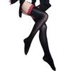 Patchwork Oil Glossy Shiny Pantyhose 8D 912 Pin Stocking Lace Sheer See Through Crotchless Stockings WIth Garters Tights Sexy