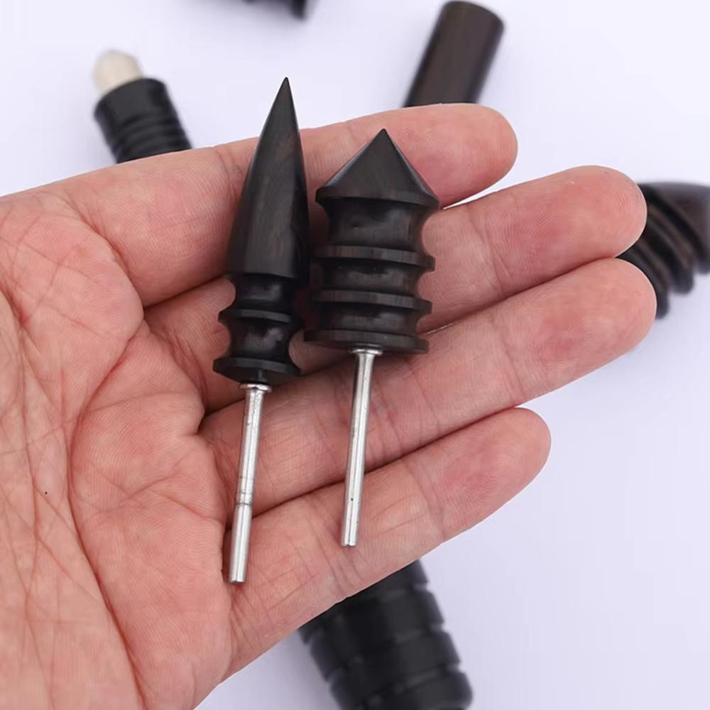 

5Pcs Sandalwood Burnishing Rod Set Leather Edge Polishing Tool for Electric Grinder DIY Leathercraft Type A
