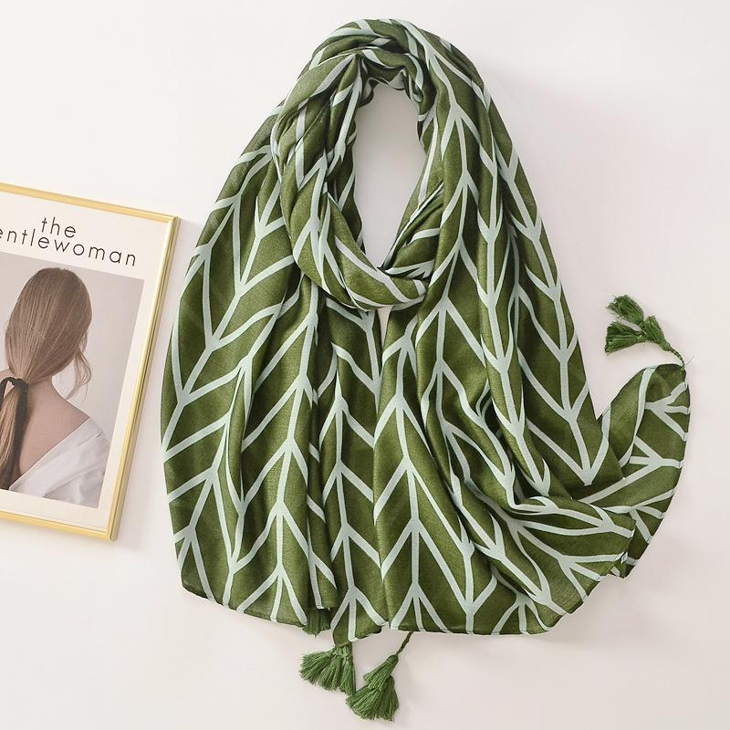 Women Luxury Brand Viscose Scarf Butterfly Floral Tassel Shawls Autumn Winter Wrap Pashmina Stole Muslim Hijab Sjaal 180*90Cm