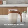 Rechargeable Stirring Coffee Mug Smooth easy-tInterior, Auto-mixing