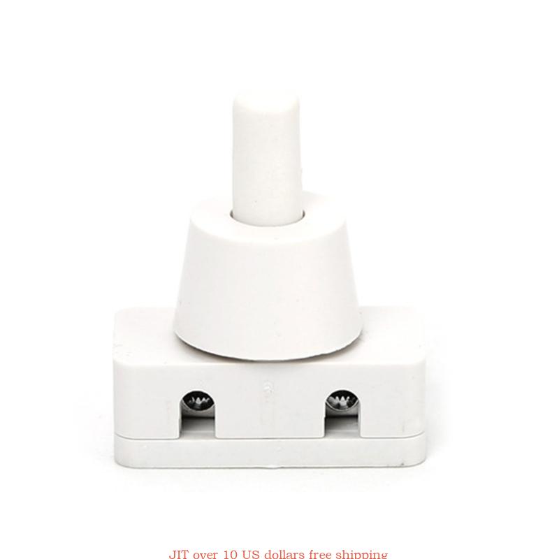 Mini Power Switches ON/OFF Push Button for Home Lamps Industrial Field AC250V 10A 2 Pins Latching Pressure
