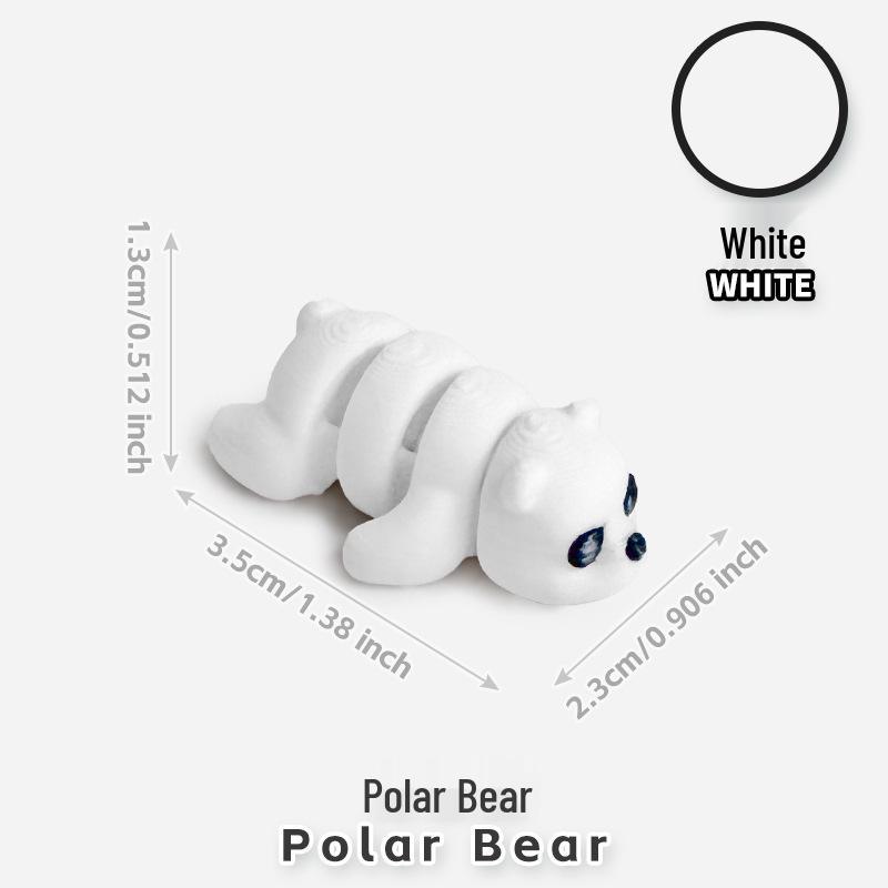 Colorful 3D Printed Small Animal Toys - Simulation Animal Models for Micro-Landscape Decoration