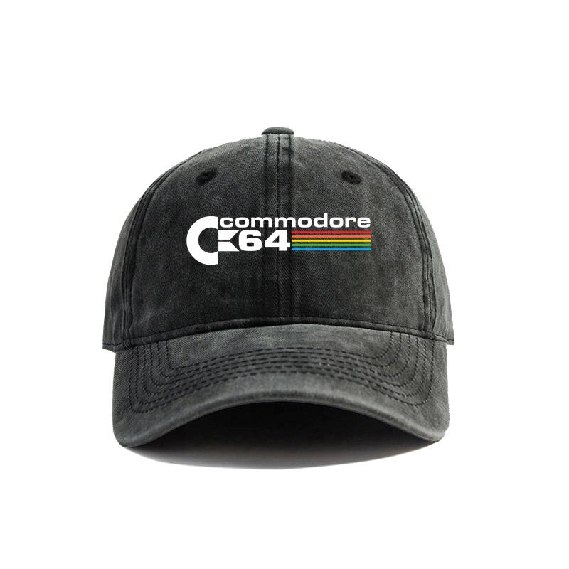 Cappellino da Baseball Commodore 64 Estivo Usurato Cappellini da Papà Unisex per Esterno Regolabili in Cotone
