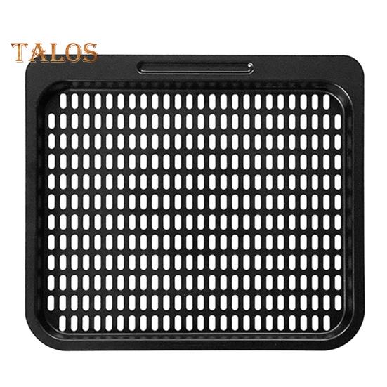 

Противень для приготовления пищи Многоразовый Многоцелевой Широкое применение Прочные квадратные фритюрницы Хрустящая тарелка Кухонные принадлежности чёрный