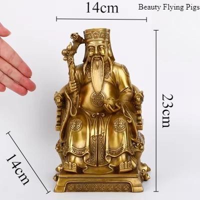 1pc Metal Portrait Ornaments Living Room Wealth Ornament Feng Shui Accessories Home Decoration Chinese Desktop Decorations