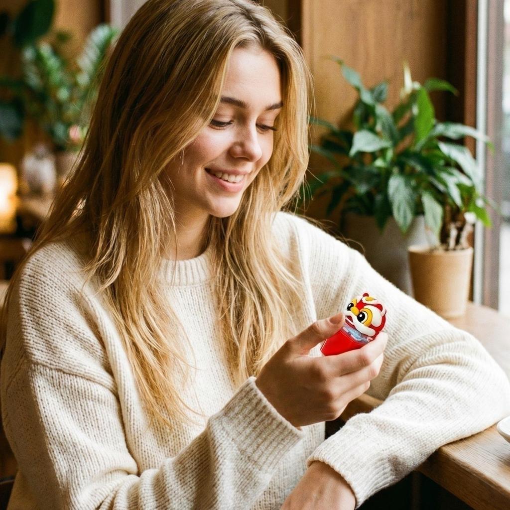Portachiavi Pulsante Novità - Divertente Giocattolo Push Anti-Stress per Adulti e Bambini