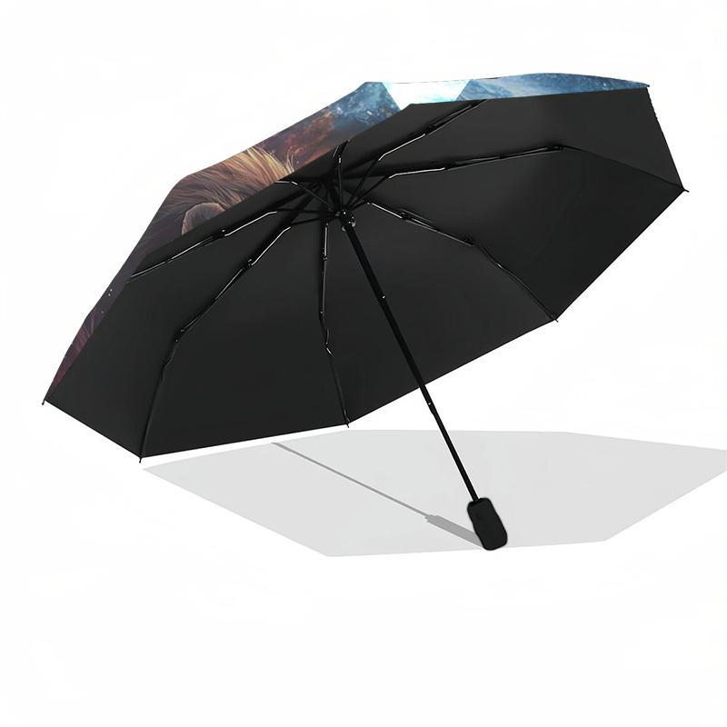 1pc Cosmic Lions Umbrella with Plastic Handle,Suitable for All Seasons Umbrellaptys26072