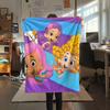 Bubble Guppies  Print Flannel Blanket, High Quality Comfortable for All Seasons, Home Decor, Warmth and Comfort