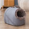 Neu Herbst und Winter Plus Samt Katzennest Geschlossenes Haustiernest Schlafsack Großes Katzennest Tiefschlaf Hundehütte