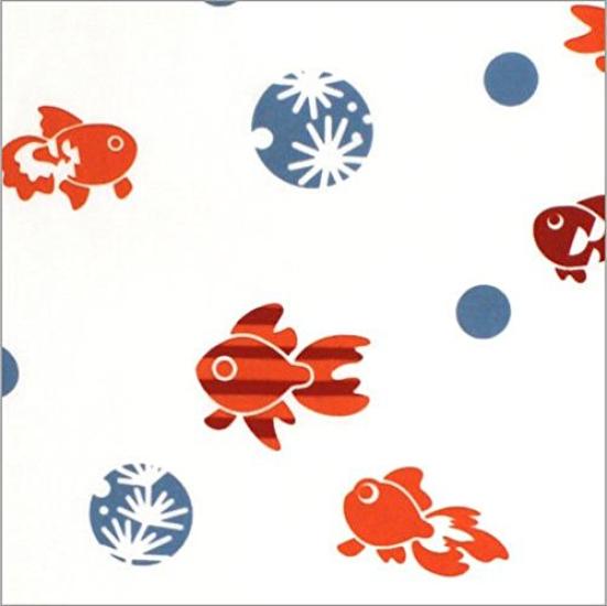 Dyeing Anbo Hand Towel Ball Goldfish Authentic Dyed Cotton Tokuoka Made In Japan 35cm X 100cm "Water Red" 100%