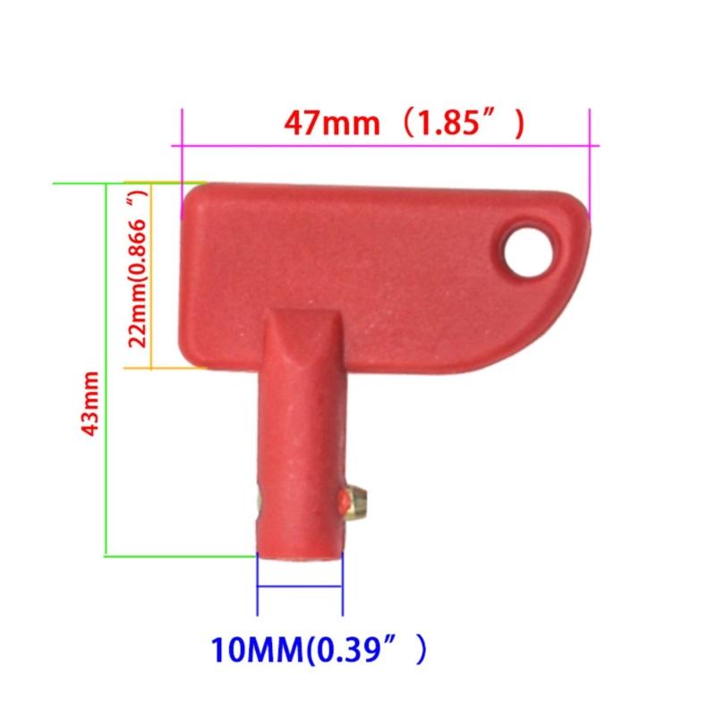 Spare Key Battery Isolator Switch Power Kill Cut Off Disconnect Switch Car Boats For Toggles Yacht Electric Vehicle 4pcs