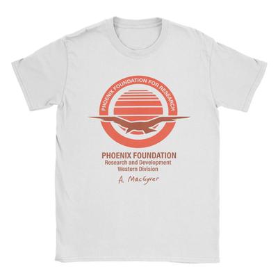 Tricou Bărbați Seria TV MacGyver Fundația Phoenix Tricou Vintage Mânecă Scurtă Ingeniozitate Inginer Tricouri Gât Rotund Marfă Cadou