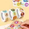 500sheets/roll Student Stationery Stickers Rolling Animal Roll Stickers Cute Sticker Kids DIY Gift Sealing Label Decoration TMZ