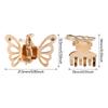 20 Stück Mini Metall Schmetterling Haarklammern, Hohl Kleine Schmetterling Haarclips, Niedliche Seitenpony Zöpfe Haarspangen für Damen Mädchen Haarschmuck